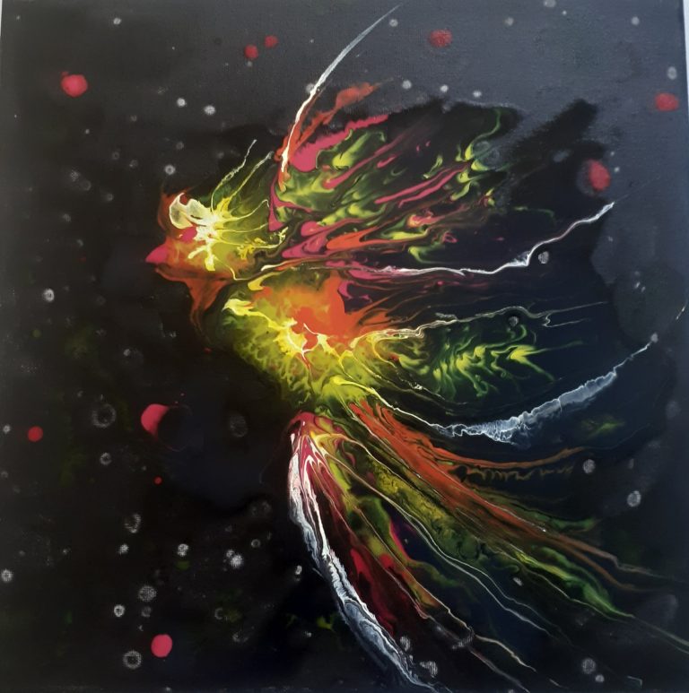 oiseau de feu imaginaire et magique