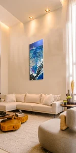 fond marin en situation mur chaud